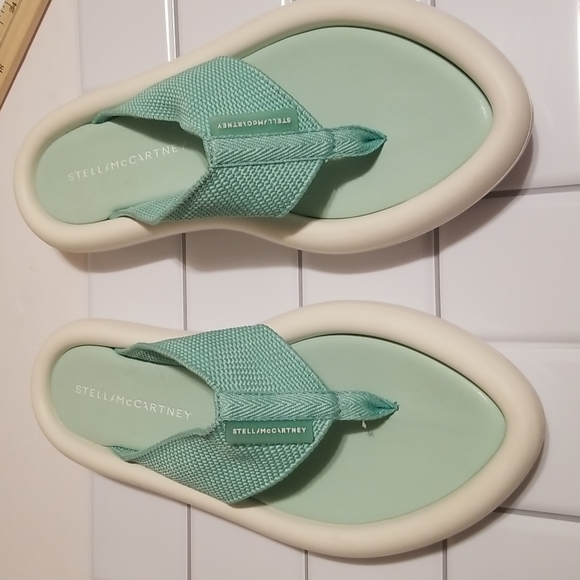 Stella McCartney Air Slides Flip Flops Platform Puffy Like New - Picture 3 of 13